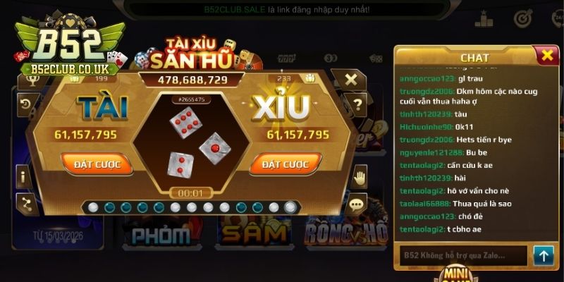Hiểu rõ về game Tài Xỉu B52 trực tuyến