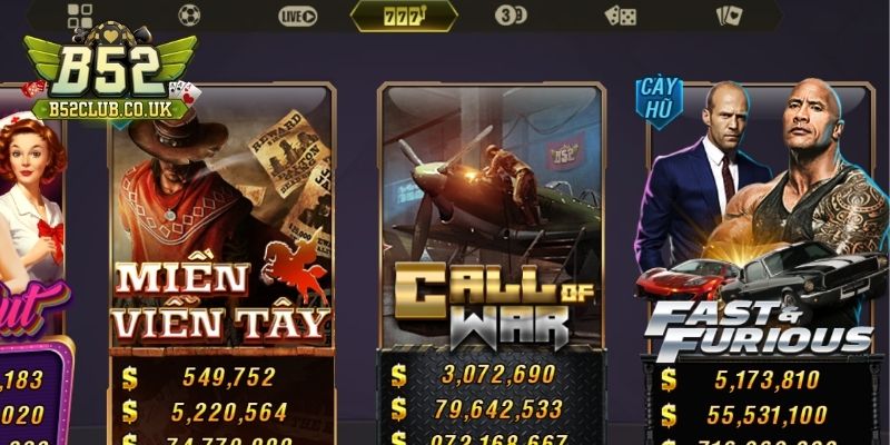 Thử nghiệm game slot đang được yêu thích tại B52